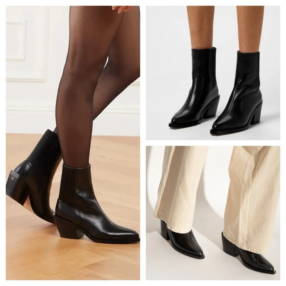 COACH

Prestyn  Leather Chelsea Ankle Boots size 6 B - Picture 4 of 15